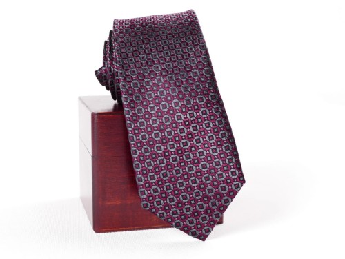 Krawat jedwabny żakardowy Collection Adam wzór 37.JPG