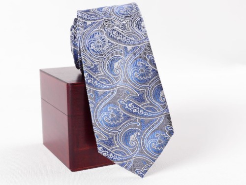 Krawat jedwabny żakardowy Collection Adam wzór 46.JPG