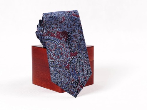 Krawat jedwabny żakardowy Collection Adam  wzór nr 112.JPG