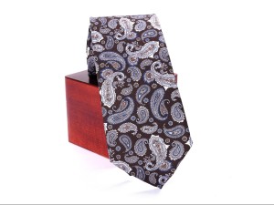 Krawat RIETTI "jeans & silk" wzór 40